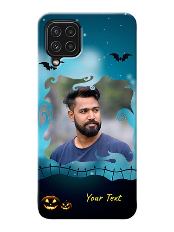 Custom Galaxy A22 4G Personalised Phone Cases: Halloween frame design