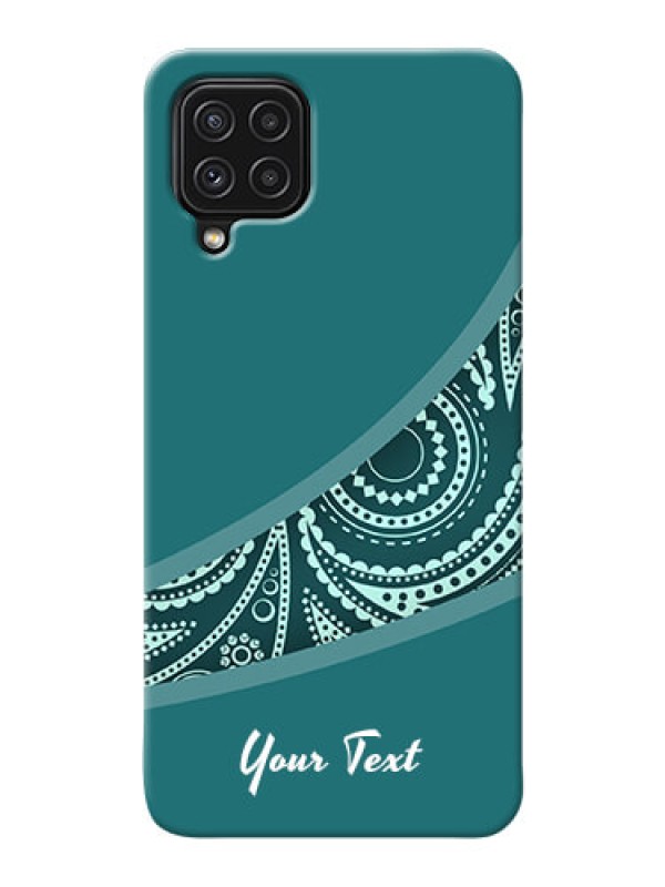 Custom Galaxy A22 4G Custom Phone Covers: semi visible floral Design
