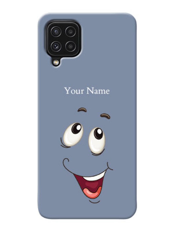 Custom Galaxy A22 4G Phone Back Covers: Laughing Cartoon Face Design