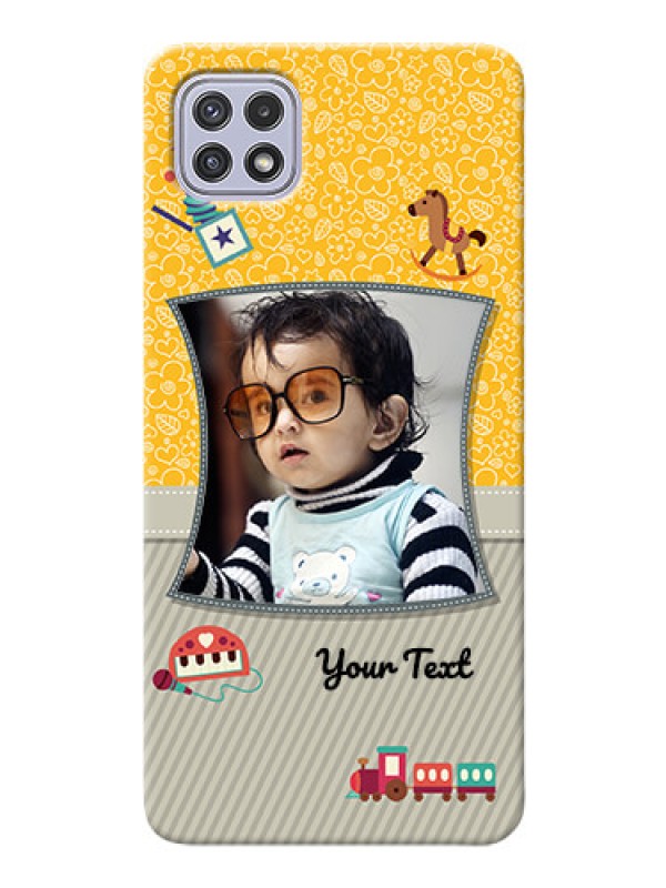 Custom Galaxy A22 5G Mobile Cases Online: Baby Picture Upload Design