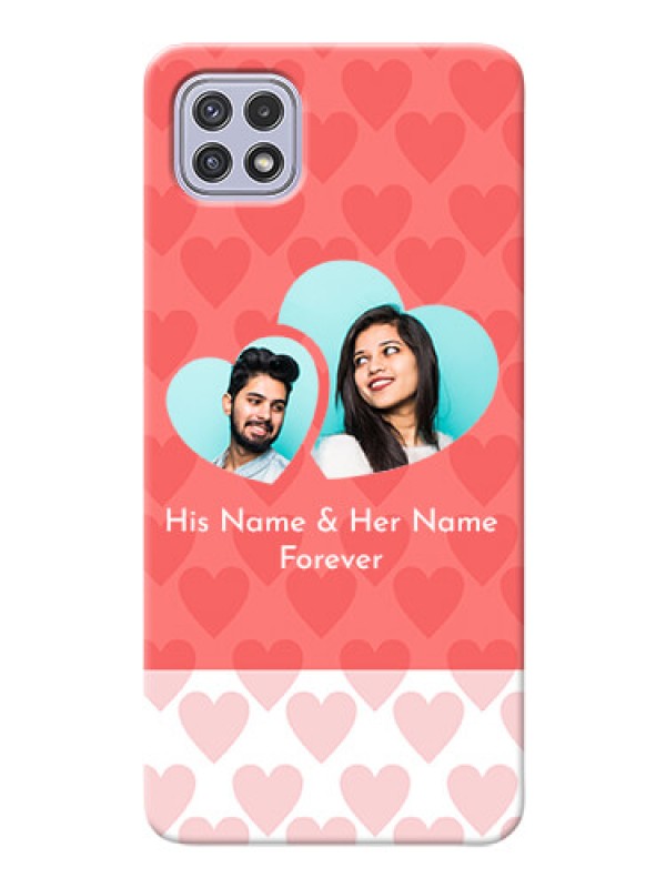 Custom Galaxy A22 5G personalized phone covers: Couple Pic Upload Design