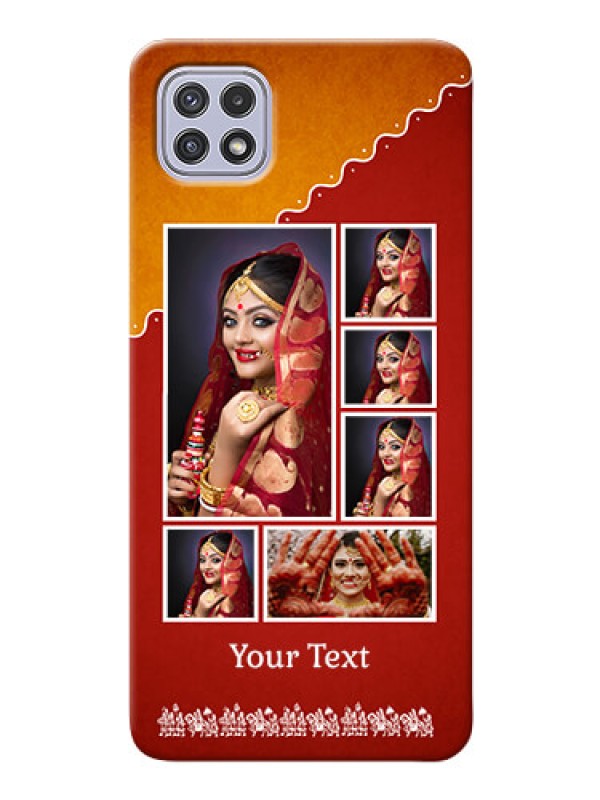 Custom Galaxy A22 5G customized phone cases: Wedding Pic Upload Design