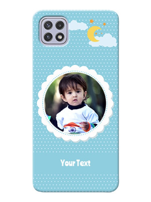 Custom Galaxy A22 5G mobile cases online: violet Pattern Design