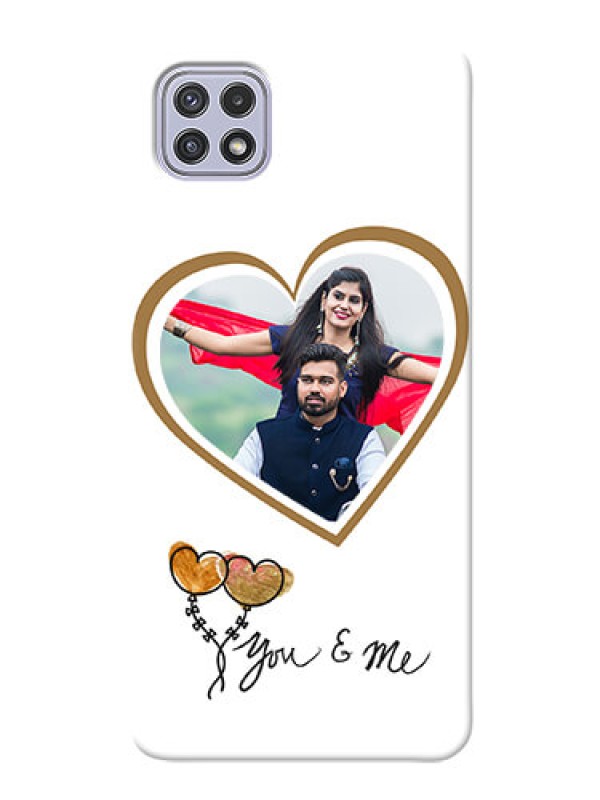 Custom Galaxy A22 5G customized phone cases: You & Me Design