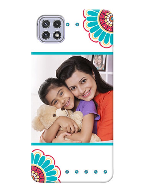 Custom Galaxy A22 5G custom mobile phone cases: Flower Design