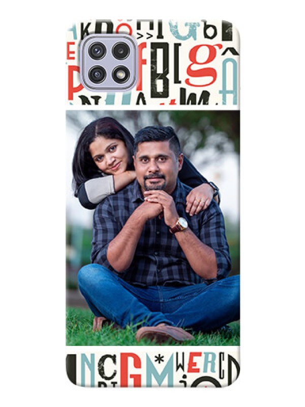 Custom Galaxy A22 5G custom mobile phone covers: Alphabet Design