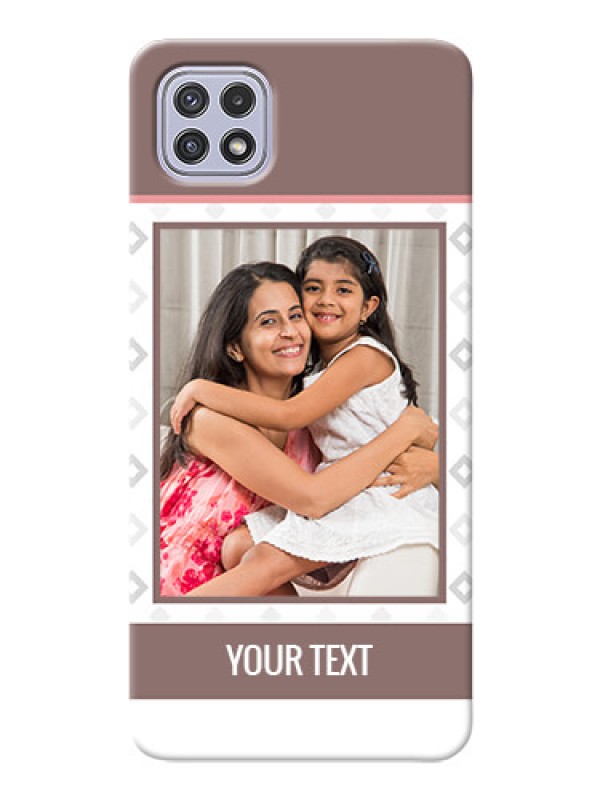 Custom Galaxy A22 5G custom back covers: Simple Diamond Design