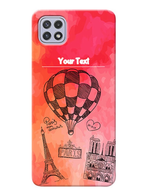 Custom Galaxy A22 5G Personalized Mobile Covers: Paris Theme Design