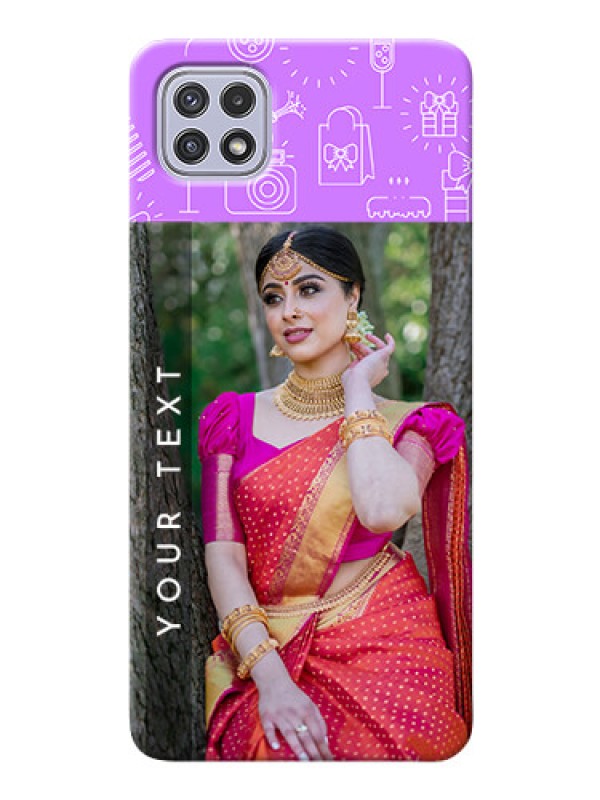 Custom Galaxy A22 5G Personalized Phone Cases: Birthday Icons Design