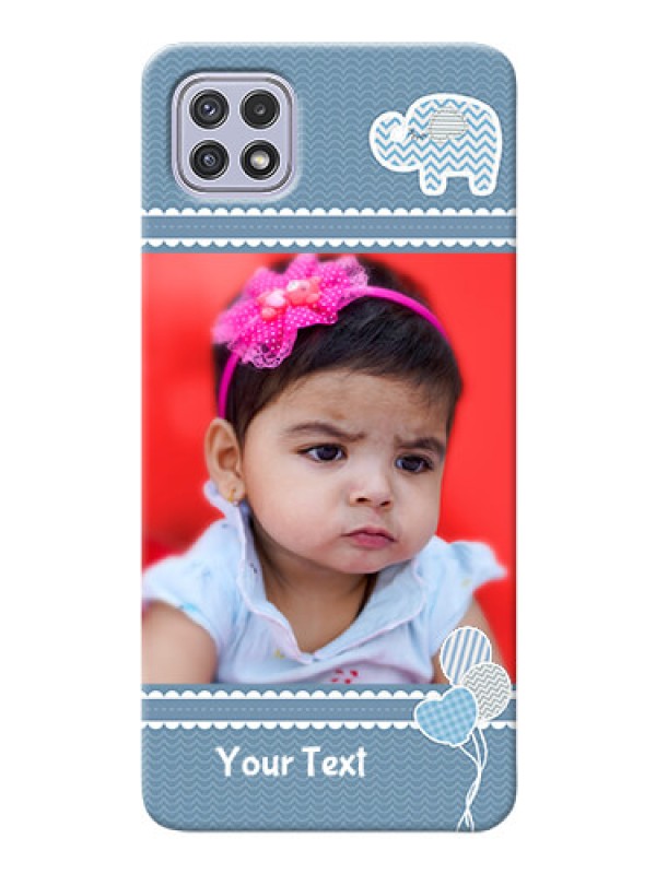 Custom Galaxy A22 5G Custom Phone Covers with Kids Pattern Design