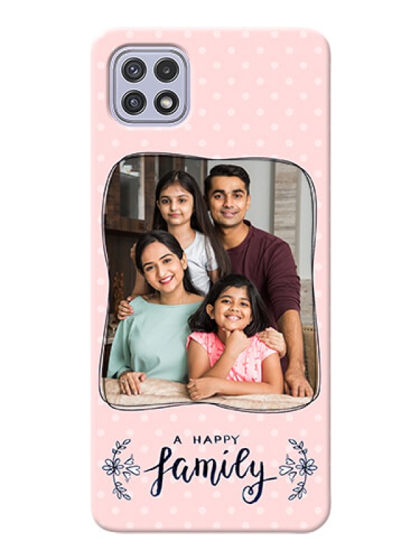 Custom Galaxy A22 5G Personalized Phone Cases: Family with Dots Design