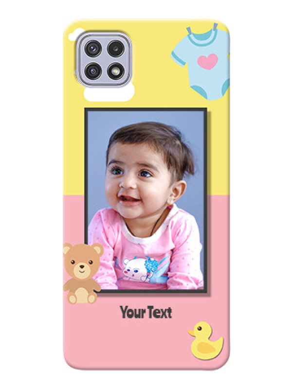 Custom Galaxy A22 5G Back Covers: Kids 2 Color Design