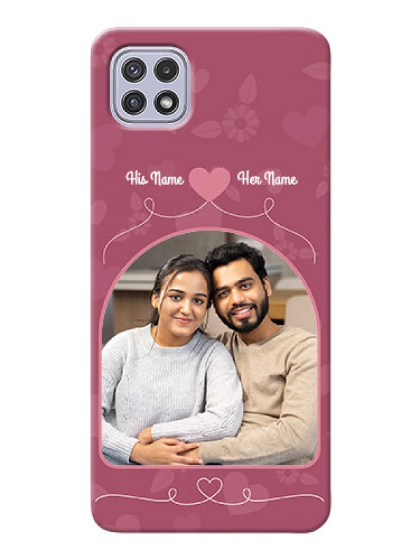 Custom Galaxy A22 5G mobile phone covers: Love Floral Design