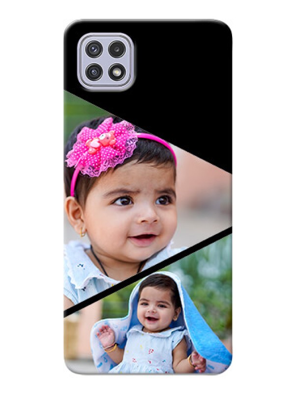 Custom Galaxy A22 5G mobile back covers online: Semi Cut Design