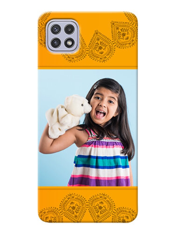 Custom Galaxy A22 5G custom mobile back covers: Photo Wedding Design 