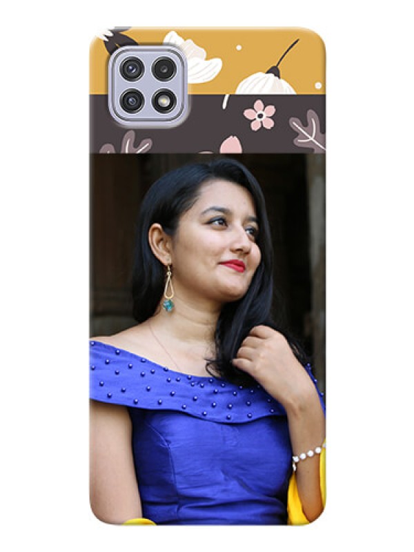 Custom Galaxy A22 5G mobile cases online: Stylish Floral Design
