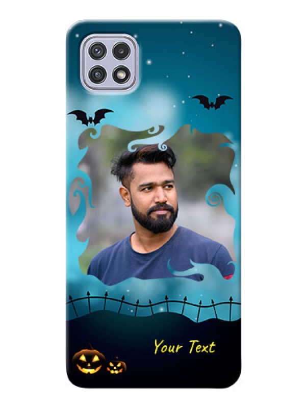 Custom Galaxy A22 5G Personalised Phone Cases: Halloween frame design