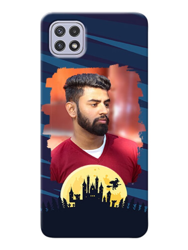 Custom Galaxy A22 5G Back Covers: Halloween Witch Design 