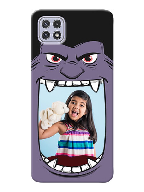 Custom Galaxy A22 5G Personalised Phone Covers: Angry Monster Design