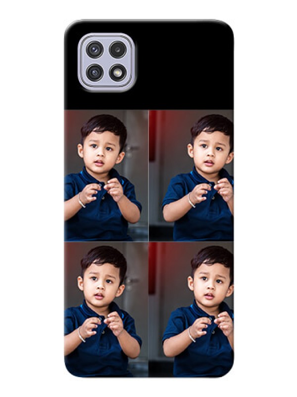 Custom Galaxy A22 5G 4 Image Holder on Mobile Cover