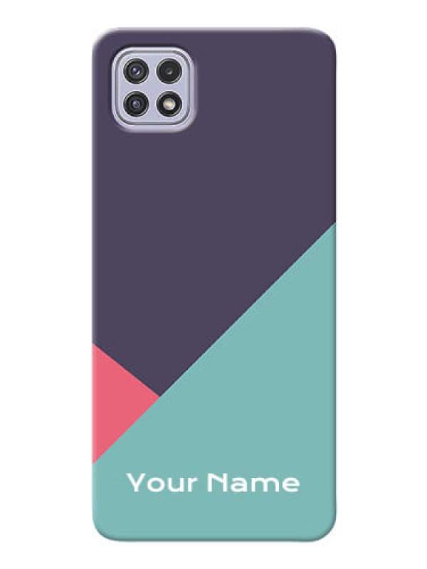 Custom Galaxy A22 5G Custom Phone Cases: Tri  Color abstract Design