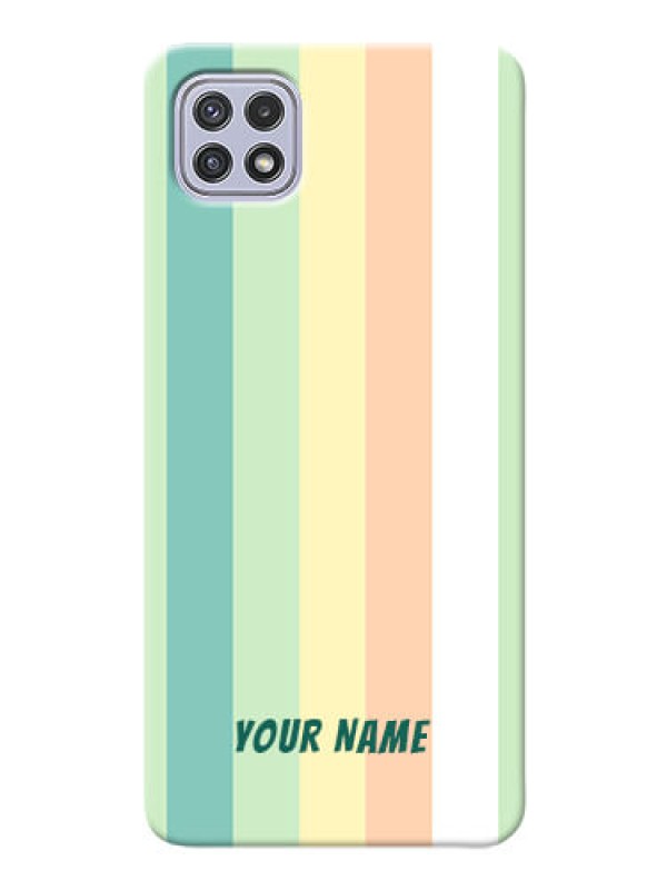 Custom Galaxy A22 5G Back Covers: Multi-colour Stripes Design