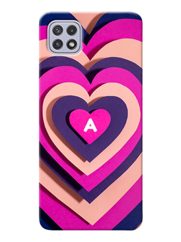 Custom Galaxy A22 5G Custom Mobile Case with Cute Heart Pattern Design