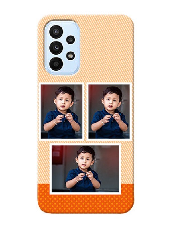 Custom Galaxy A23 Mobile Back Covers: Bulk Photos Upload Design