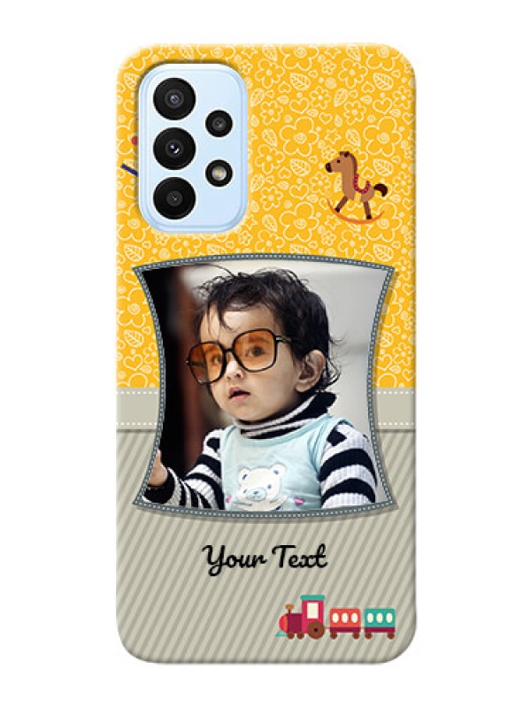 Custom Galaxy A23 Mobile Cases Online: Baby Picture Upload Design