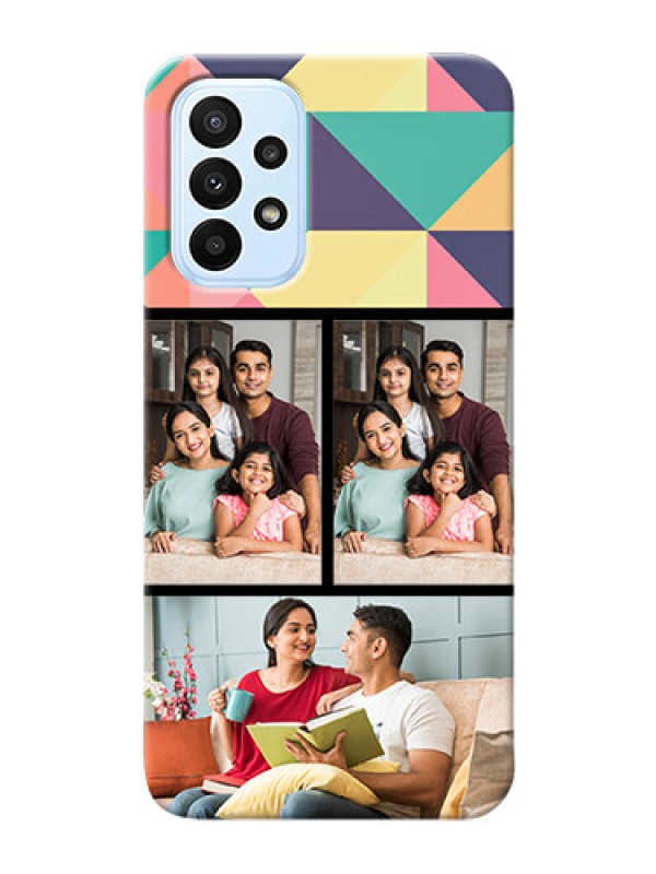 Custom Galaxy A23 personalised phone covers: Bulk Pic Upload Design