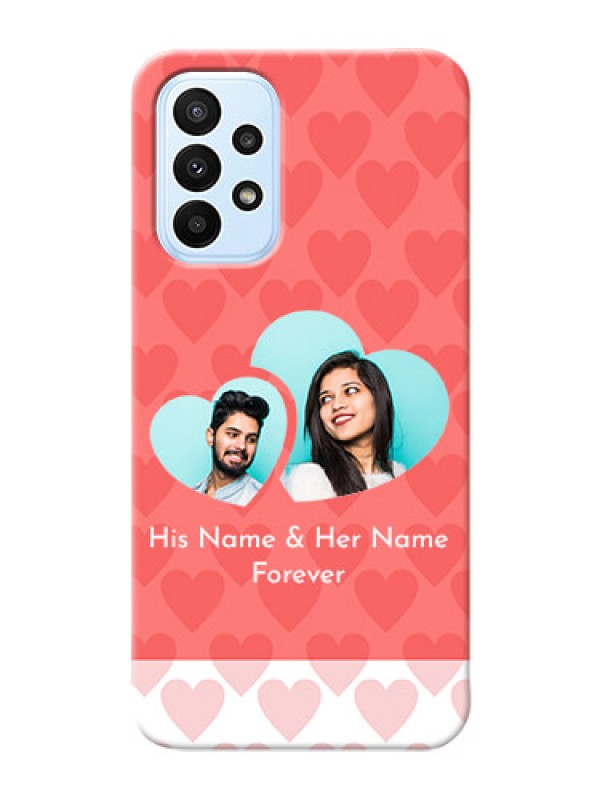 Custom Galaxy A23 personalized phone covers: Couple Pic Upload Design