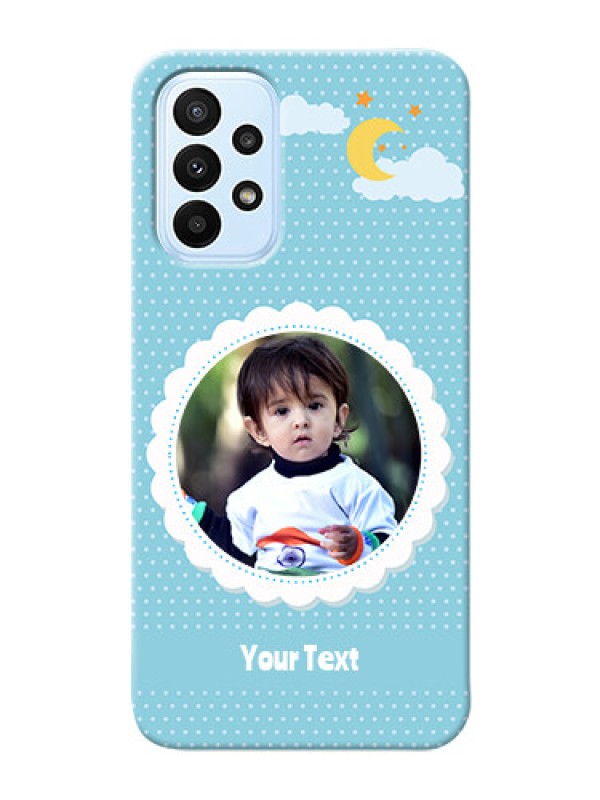 Custom Galaxy A23 mobile cases online: violet Pattern Design