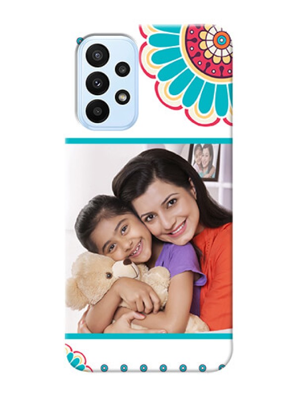 Custom Galaxy A23 custom mobile phone cases: Flower Design