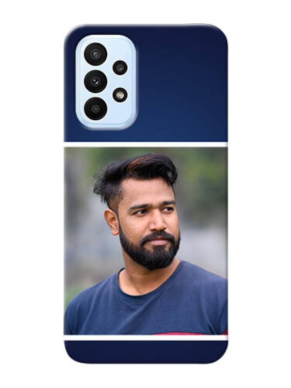 Custom Galaxy A23 Mobile Cases: Simple Royal Blue Design