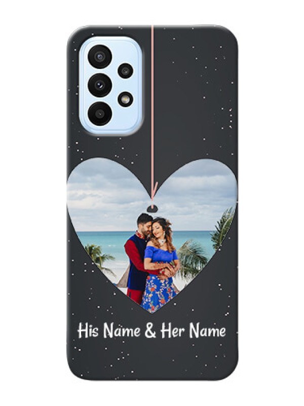 Custom Galaxy A23 custom phone cases: Hanging Heart Design