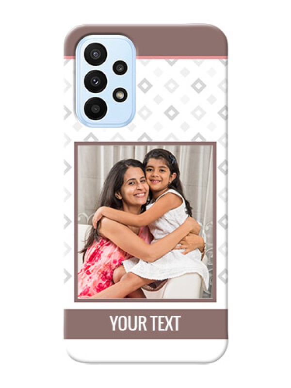 Custom Galaxy A23 custom back covers: Simple Diamond Design