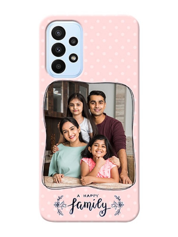 Custom Galaxy A23 Personalized Phone Cases: Family with Dots Design