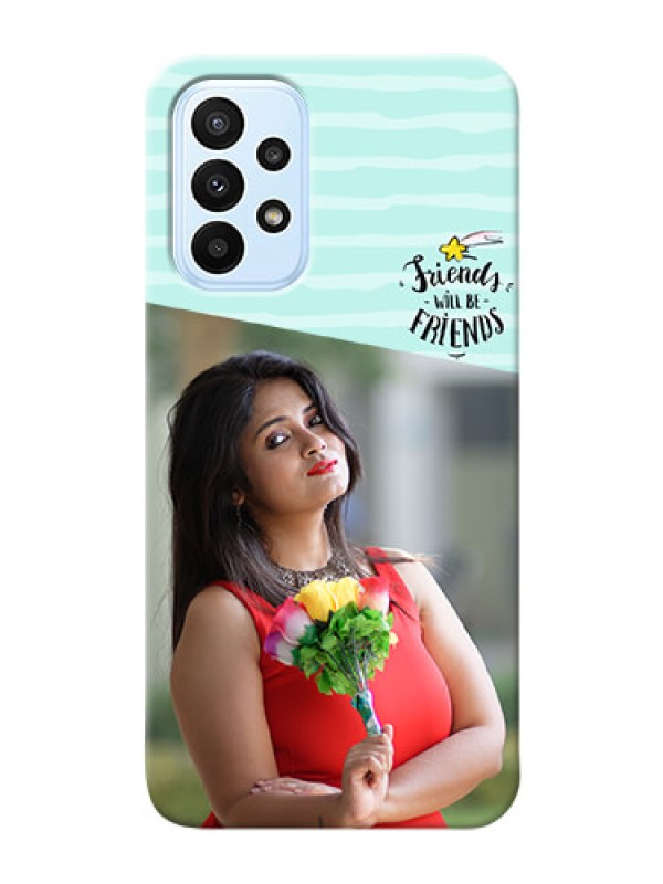 Custom Galaxy A23 Mobile Back Covers: Friends Picture Icon Design
