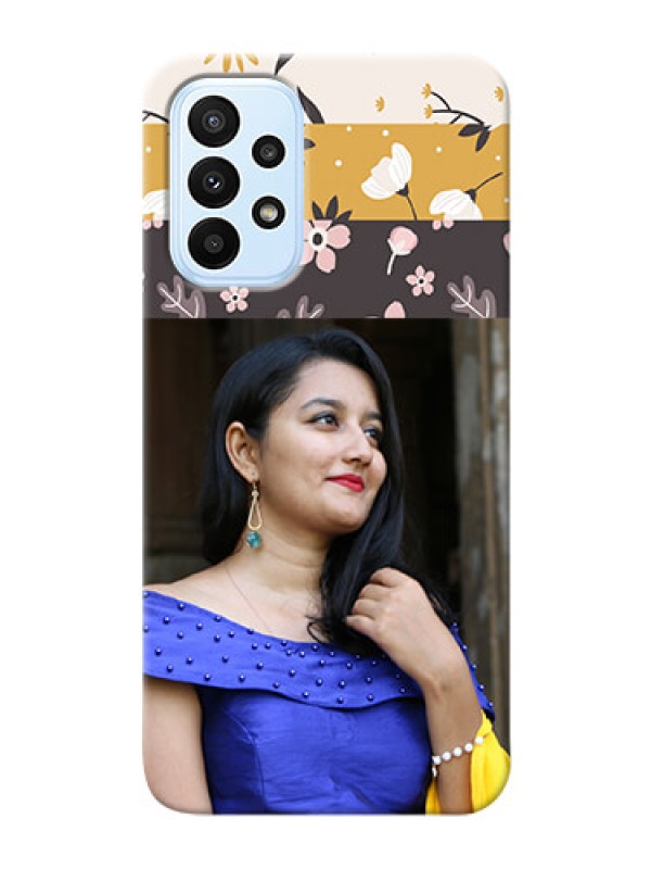 Custom Galaxy A23 mobile cases online: Stylish Floral Design