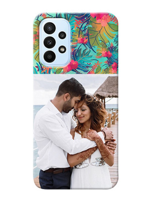 Custom Galaxy A23 Personalized Phone Cases: Watercolor Floral Design