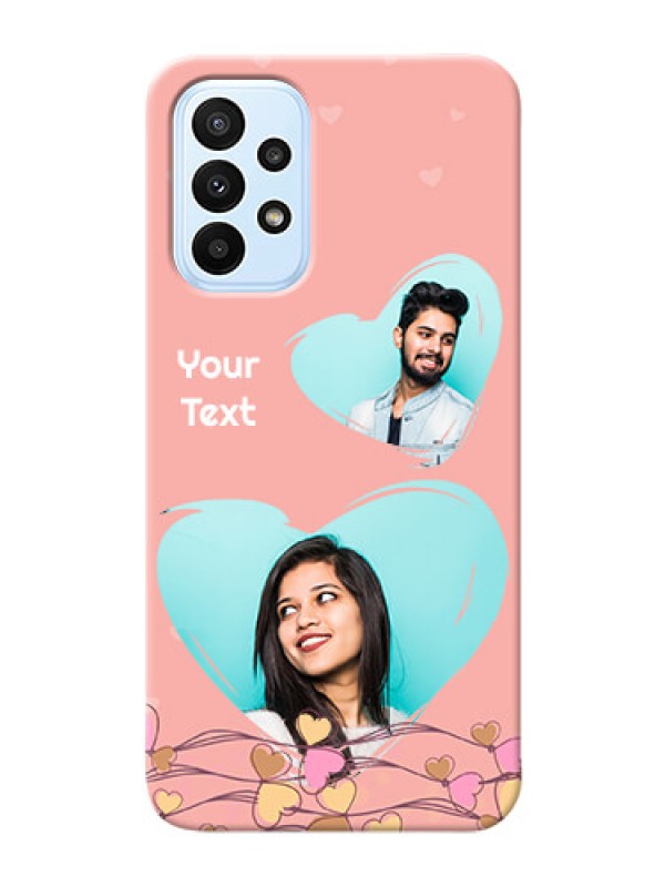 Custom Galaxy A23 customized phone cases: Love Doodle Design