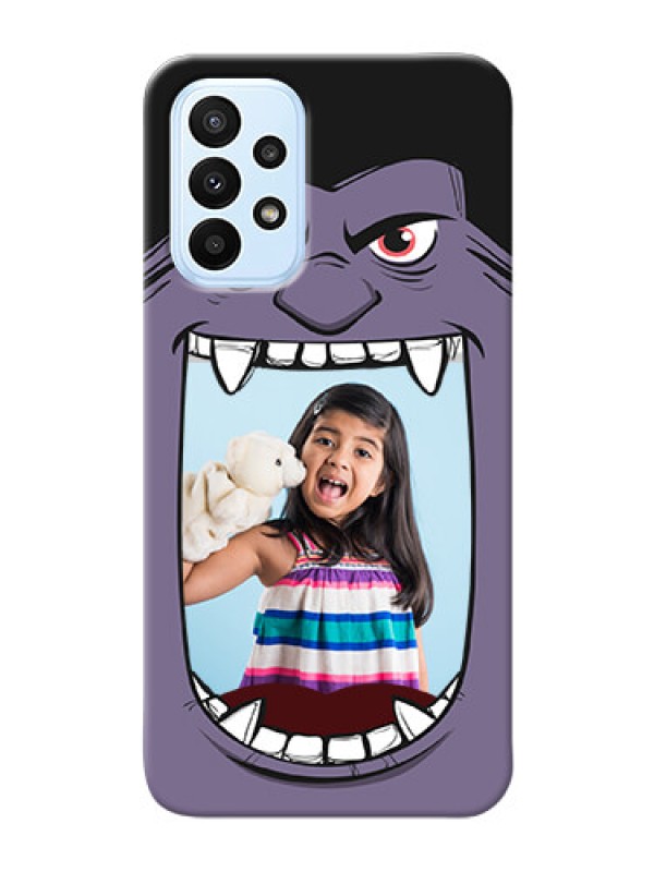 Custom Galaxy A23 Personalised Phone Covers: Angry Monster Design