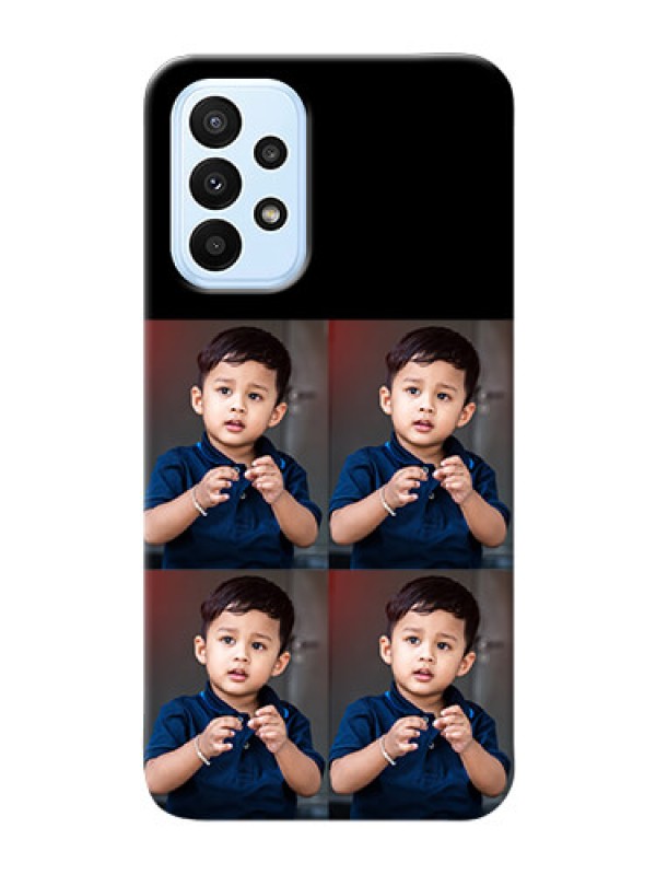 Custom Galaxy A23 4 Image Holder on Mobile Cover