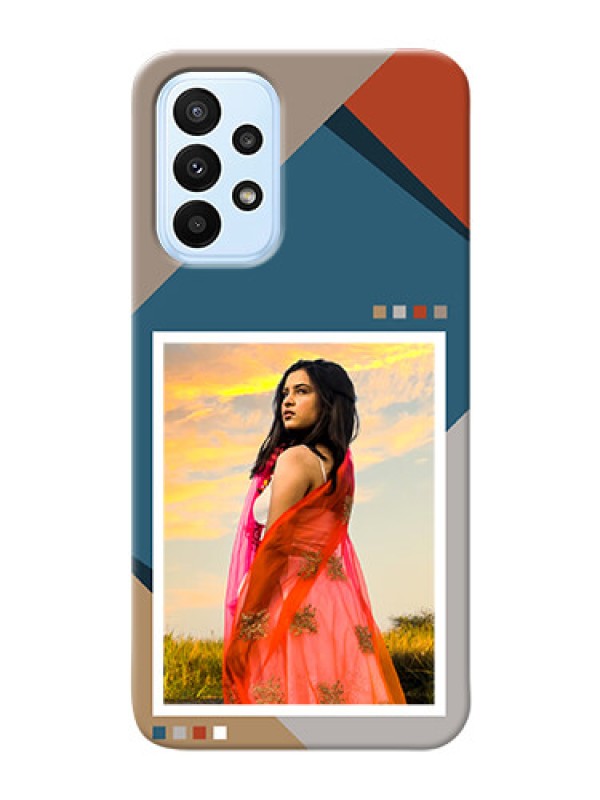 Custom Galaxy A23 5G Mobile Back Covers: Retro color pallet Design