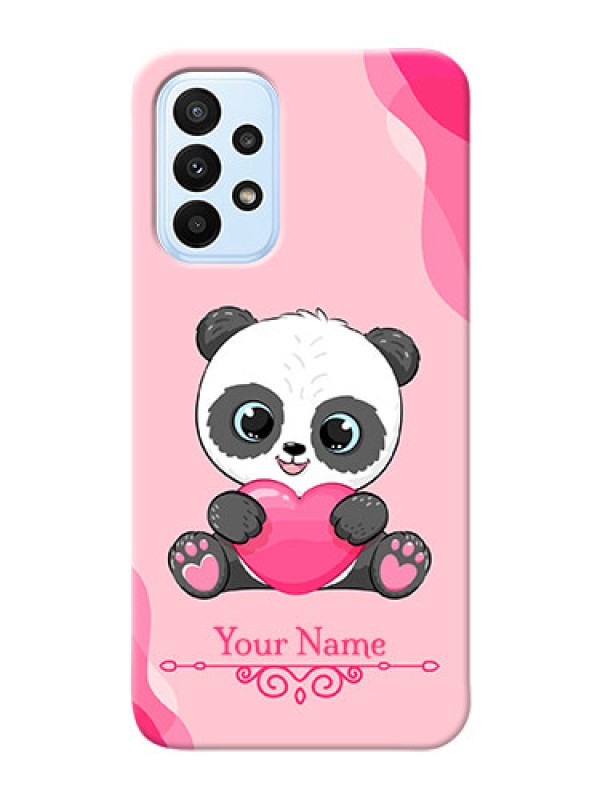 Custom Galaxy A23 5G Mobile Back Covers: Cute Panda Design