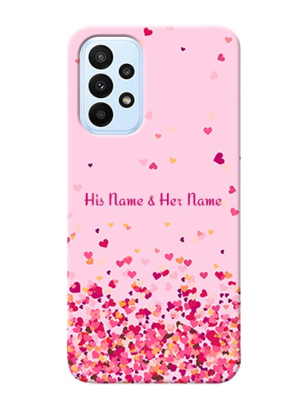 Custom Galaxy A23 5G Phone Back Covers: Floating Hearts Design
