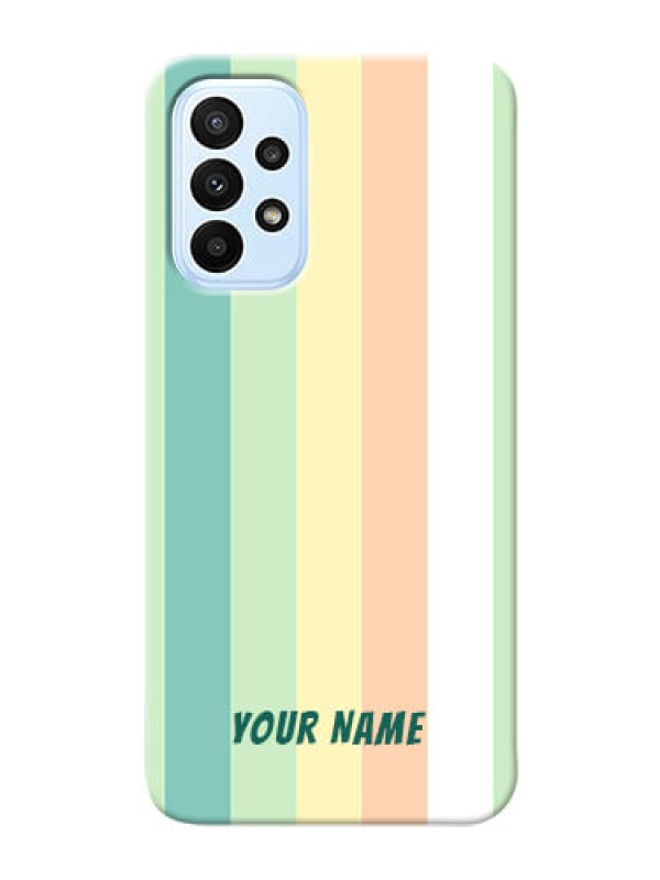 Custom Galaxy A23 5G Back Covers: Multi-colour Stripes Design