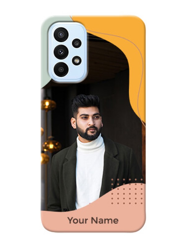 Custom Galaxy A23 5G Custom Phone Cases: Tri-coloured overlay design