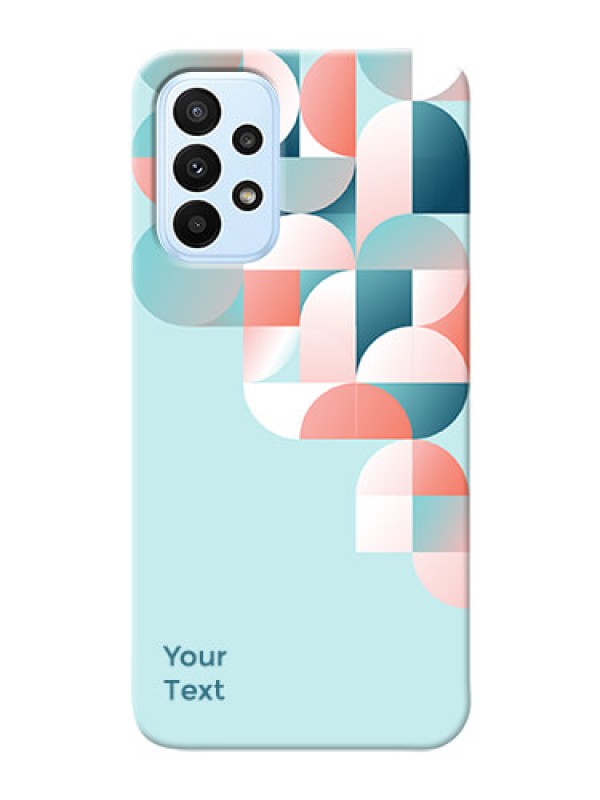 Custom Galaxy A23 5G Back Covers: Stylish Semi-circle Pattern Design