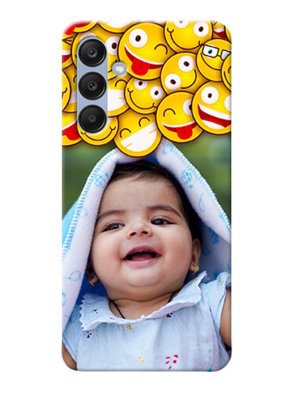 Custom Galaxy A25 5G Custom Phone Cases with Smiley Emoji Design